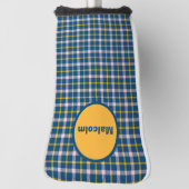 Personalisierte Tartan Golf Putter Abdeckung Headcover (Rotieren 90)