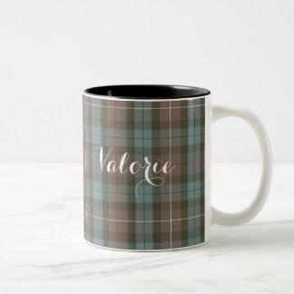 Personalisierte Tartan-Tasse Zweifarbige Tasse