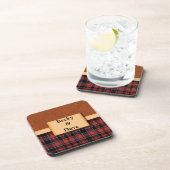 Personalisierte Tartan-Untersetzer Getränkeuntersetzer (Rechte Seite)