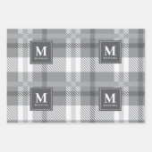 Personalisierte Tartan-Weihnachtszeit Geschenkpapier Set (Vorderseite 2)