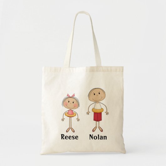 Personalisierte Tasche bauscht sich mit (Vorne)