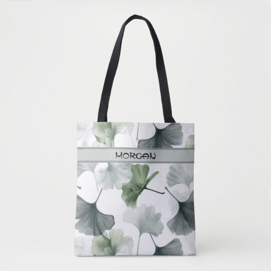 Personalisierte Tasche des Ginkgo-Leaf-Musters (Vorderseite)