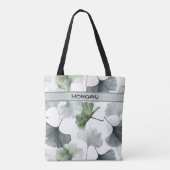 Personalisierte Tasche des Ginkgo-Leaf-Musters (Rückseite)