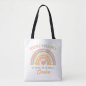 Personalisierte Tasche für Lehrer mit Vibes Only (Vorderseite)