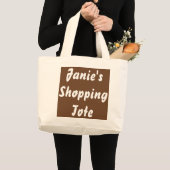 PERSONALISIERTE TASCHE JUMBO NATURBAGS (Vorderseite (Produkt))