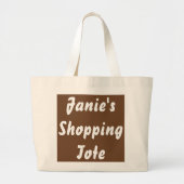 PERSONALISIERTE TASCHE JUMBO NATURBAGS (Vorne)