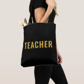 Personalisierte Tasche mit Lehreraussage Schwarze  (Von Nahem)