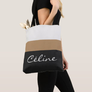 Personalisierte Tasche mit Namen Premium-Streife