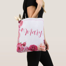 Personalisierte Tasche - Pink Peony
