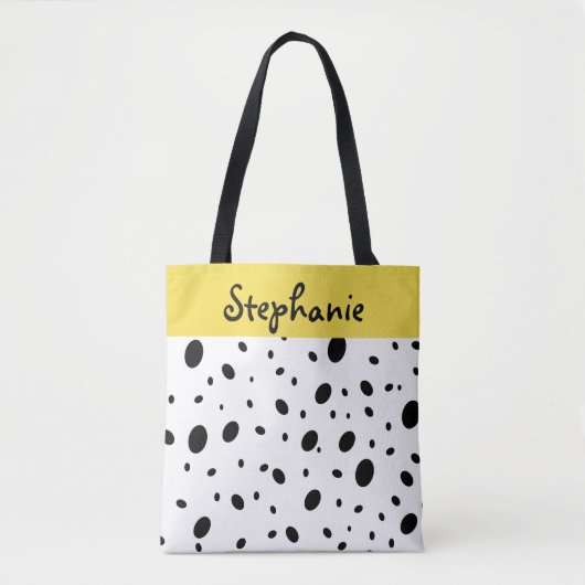 personalisierte Tasche, schwarz-weiß Tasche (Vorderseite)