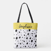 personalisierte Tasche, schwarz-weiß Tasche (Rückseite)