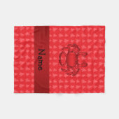 Personalisierte Taschenkrebse Fleecedecke (Vorderseite (Horizontal))