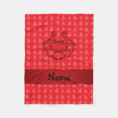 Personalisierte Taschenkrebse Fleecedecke (Vorderseite)