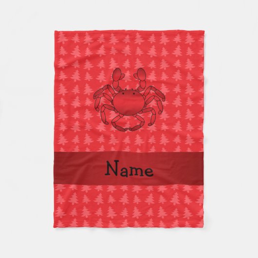 Personalisierte Taschenkrebse Fleecedecke (Vorderseite)