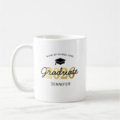 Personalisierte Tasse 2023 für Black Gold Graduate (Links)