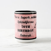 Personalisierte Tasse 70. Geburtstag (Mittel)