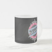 Personalisierte Tasse aus Mattiertem Glas (VorderseiteRechts)