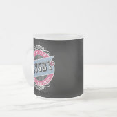 Personalisierte Tasse aus Mattiertem Glas (Vorderseite Links)
