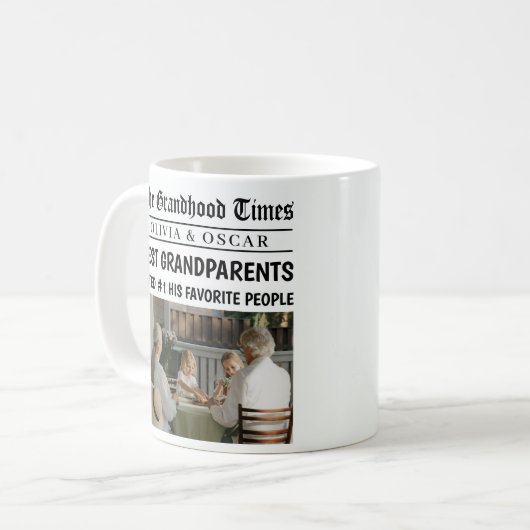 Personalisierte Tasse | Beste Großeltern (Vorderseite Links)