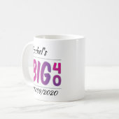 Personalisierte Tasse "Big 40" (Vorderseite Links)