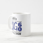 Personalisierte Tasse "Big 60" (Vorderseite Links)