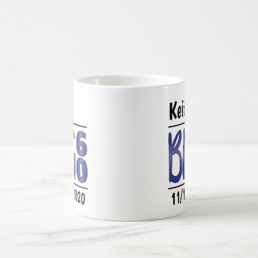Personalisierte Tasse "Big 60" (Mittel)