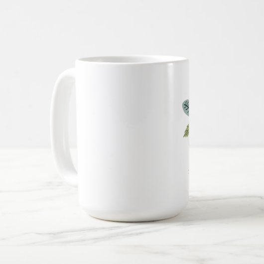 Personalisierte Tasse Blume Bouquet Geschenk Idee (Vorderseite Links)