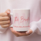 Personalisierte Tasse | Blush Pink Future Mrs.