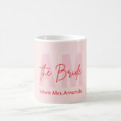 Personalisierte Tasse | Blush Pink Future Mrs. (Mittel)