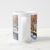 Personalisierte Tasse Central Park Snow Scene - el (Rückseite)