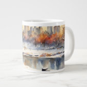 Personalisierte Tasse Central Park Snow Scene - el (Vorderseite Rechts)