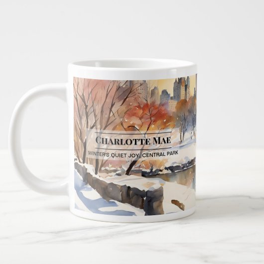 Personalisierte Tasse Central Park Snow Scene - el (Links)