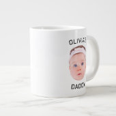Personalisierte Tasse, Custom Baby Tasse, Vater Ge Jumbo-Tasse (Vorderseite Rechts)