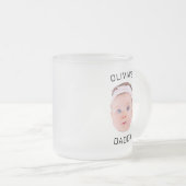 Personalisierte Tasse, Custom Baby Tasse, Vater Ge Mattglastasse (VorderseiteRechts)
