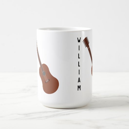 Personalisierte Tasse der Akustikgitarre-12-String (Mittel)