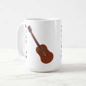 Personalisierte Tasse der Akustikgitarre-12-String (Vorderseite Links)