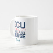 Personalisierte Tasse der CCU-Notfalleinheit (Vorderseite Links)