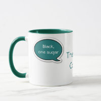 Personalisierte Tasse der Grünen Rede