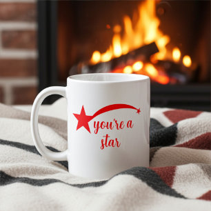 Personalisierte Tasse der Inspirationsroten Sterne