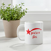 Personalisierte Tasse der Inspirationsroten Sterne