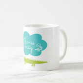 Personalisierte Tasse der Kinder Alligator (VorderseiteRechts)