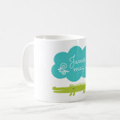Personalisierte Tasse der Kinder Alligator (Vorderseite Links)