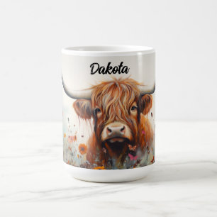 Personalisierte Tasse der Kühe