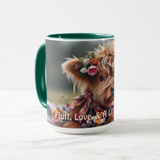 Personalisierte Tasse der Kühe (Vorderseite Links)