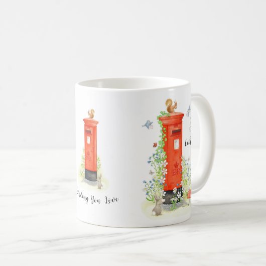 Personalisierte Tasse der Postfach-Liebe (VorderseiteRechts)