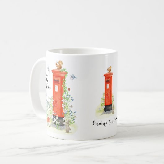 Personalisierte Tasse der Postfach-Liebe (Vorderseite Links)