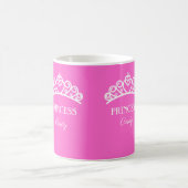 Personalisierte Tasse der Prinzessin in Rosa mit N (Mittel)