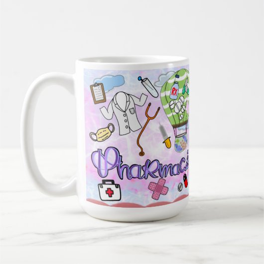 Personalisierte Tasse des Apothekers (Links)