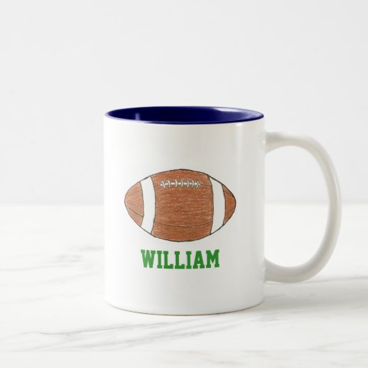 Personalisierte Tasse des Fußballthemas (Rechts)