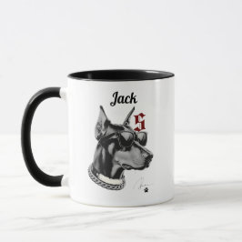 Personalisierte Tasse des Hundes mit Name